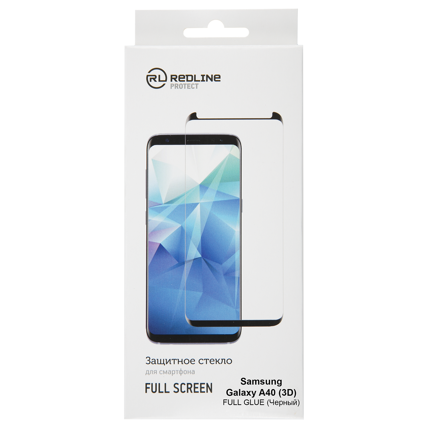 Защитный экран Samsung Galaxy A40 Full Screen (3D) tempered glass FULL GLUE