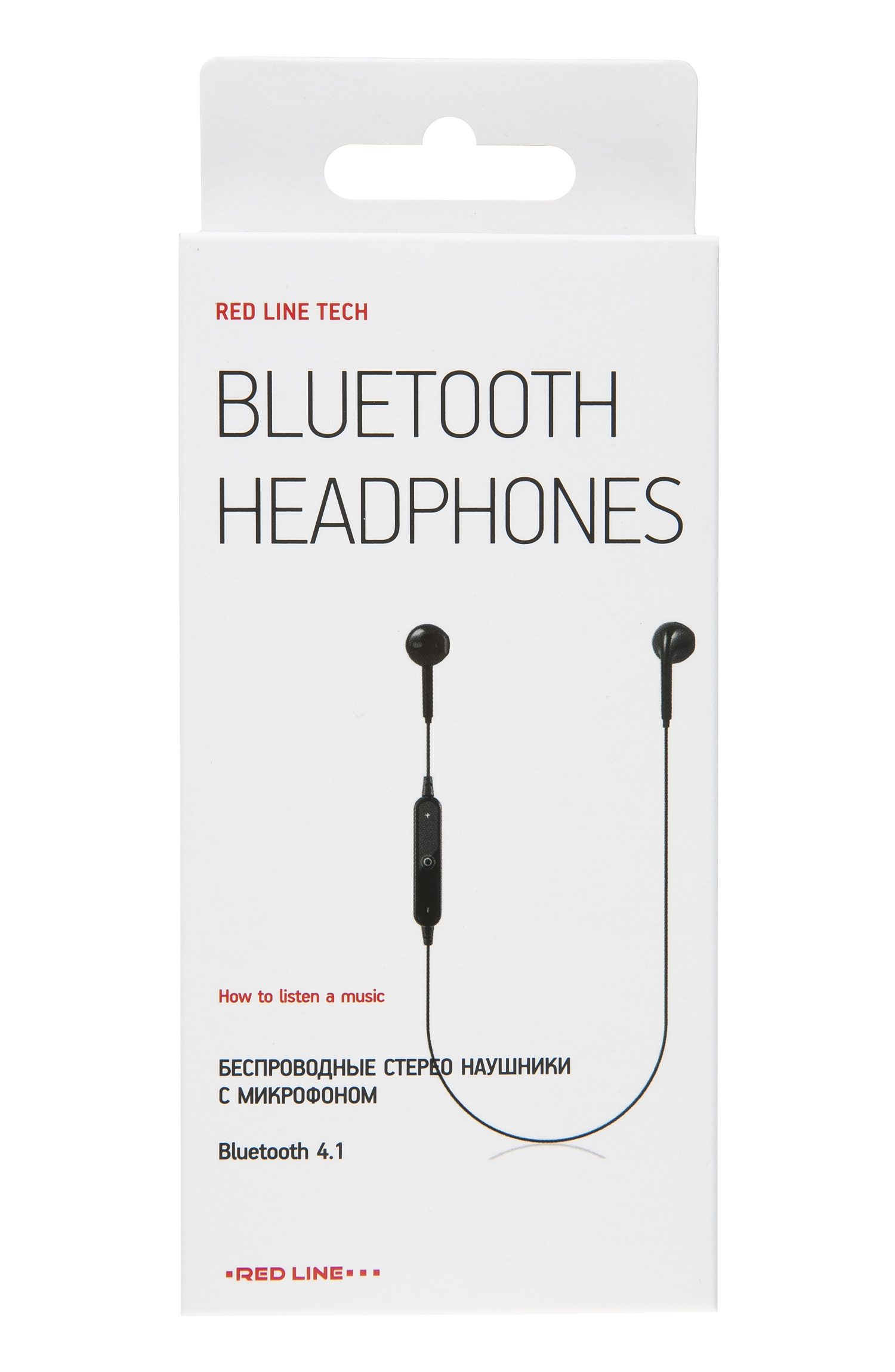 Беспроводные bluetooth-наушники Red Line с микрофоном (вкладыши) BHS - 01