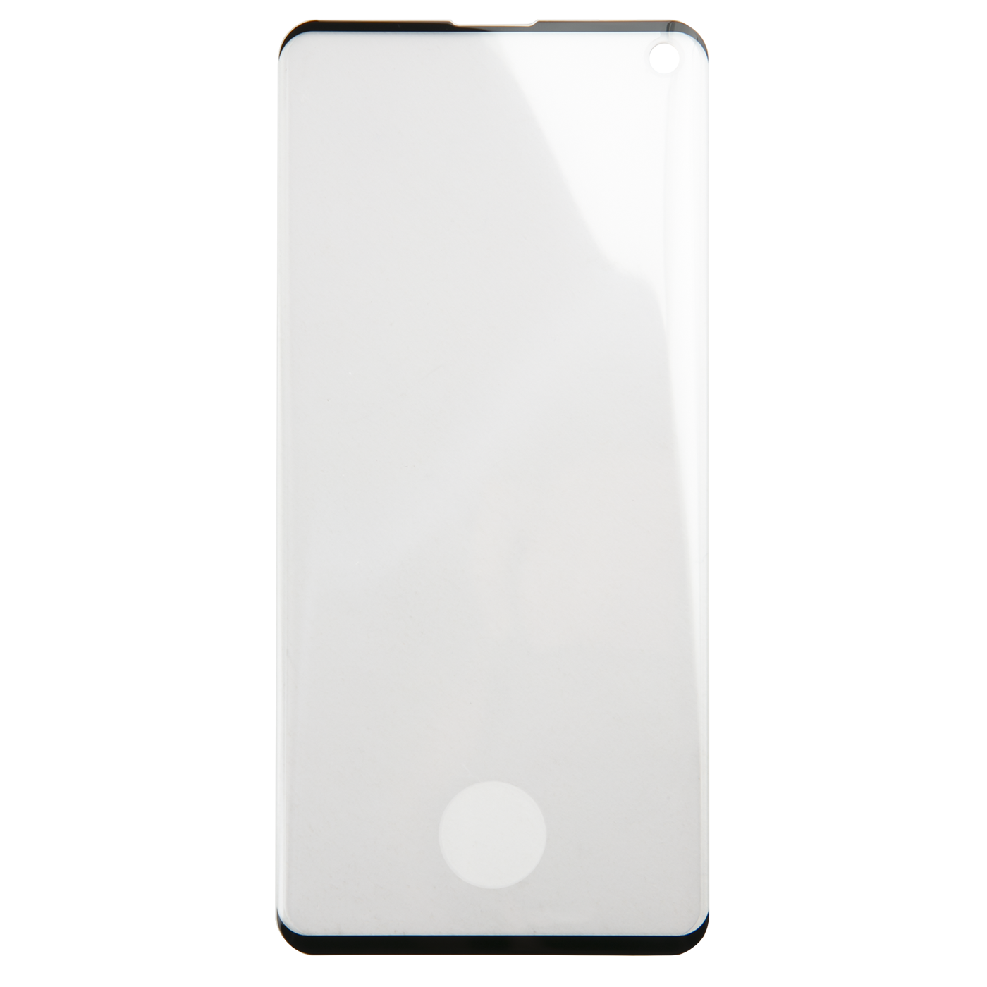 Защитный экран Samsung Galaxy S10 Full Screen (3D) tempered glass, с клеем в месте отпечатка