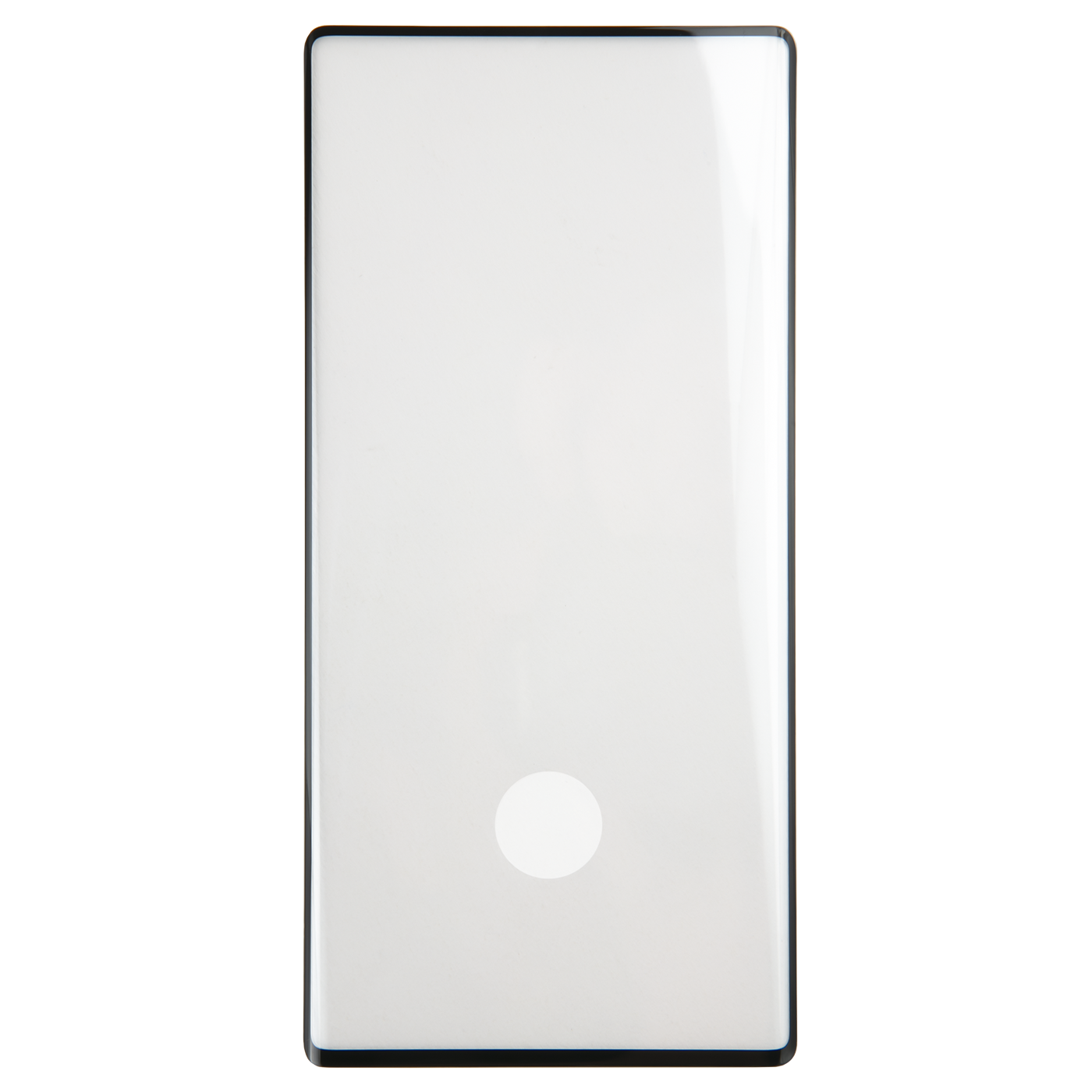 Защитный экран Samsung Galaxy Note 10 Plus Full Screen (3D) черный, с клеем в месте отпечатка