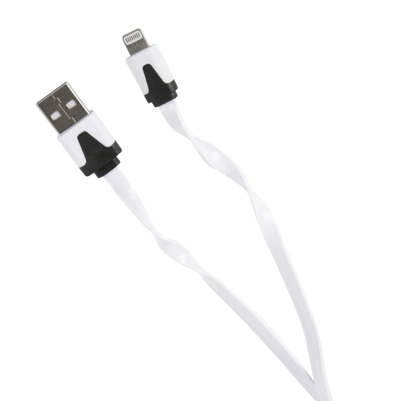Дата-кабель Плоский Red Line USB - 8 - pin для Apple (lite)