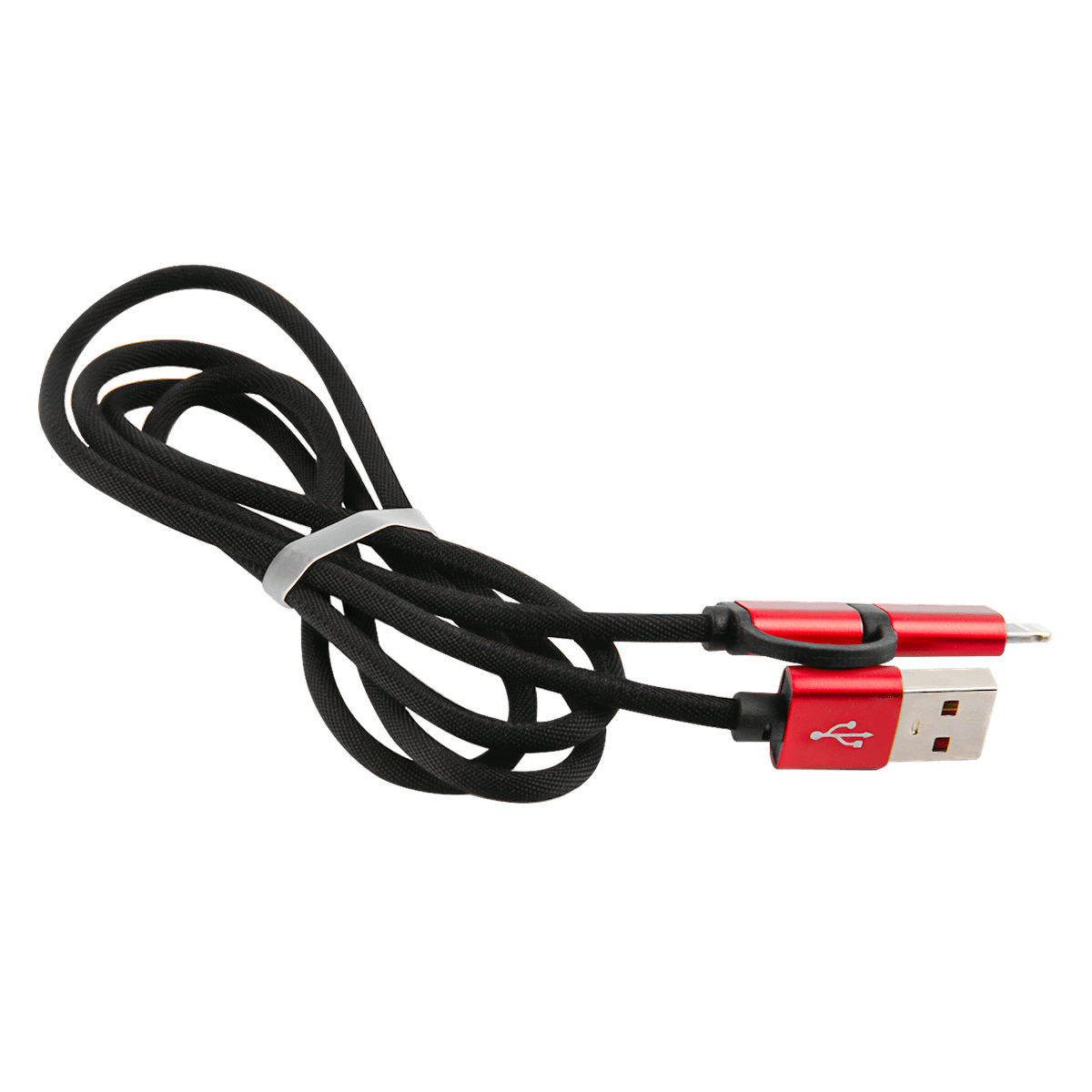 Дата-кабель Red Line LX01 2 in 1, USB - microUSB+8-pin